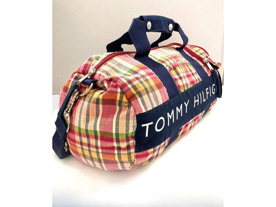 TOMMY HILFIGER（トミーヒルフィガー）チェック柄 ミニボストンドラム 